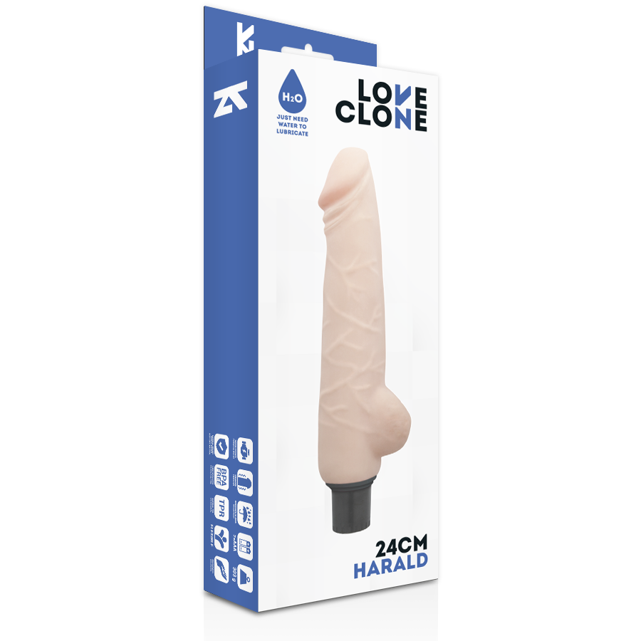 LOVECLONE Harald självmörjande vibrator 24 cm