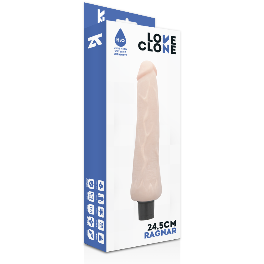 LOVECLONE Ragnar självsmörjande vibrator 24,5 cm