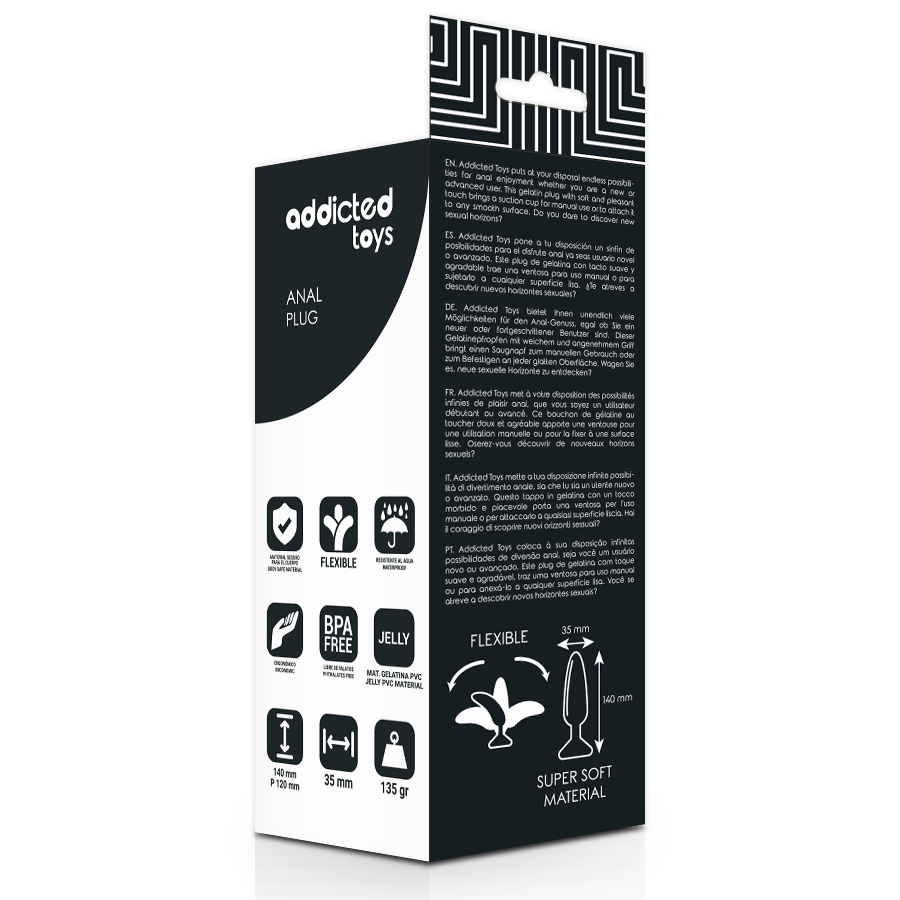 Addicted Toys analplugg 14 cm i TPR