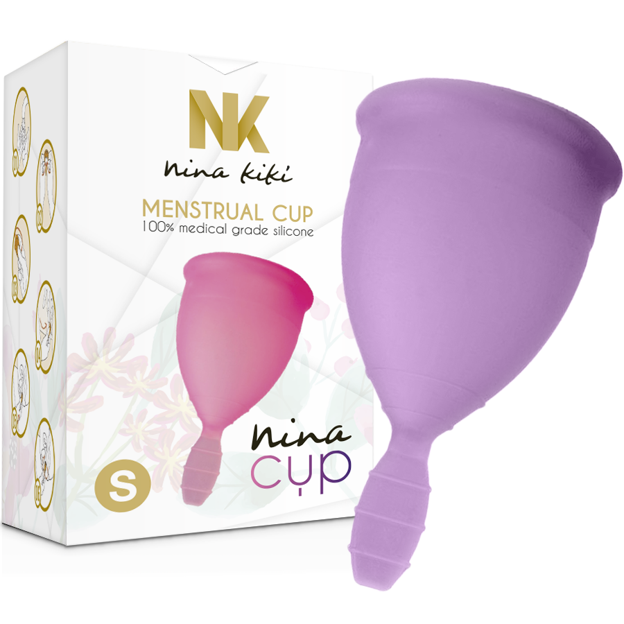 Menstruationskopp NINA KIKÍ i lila färg, storlek S
