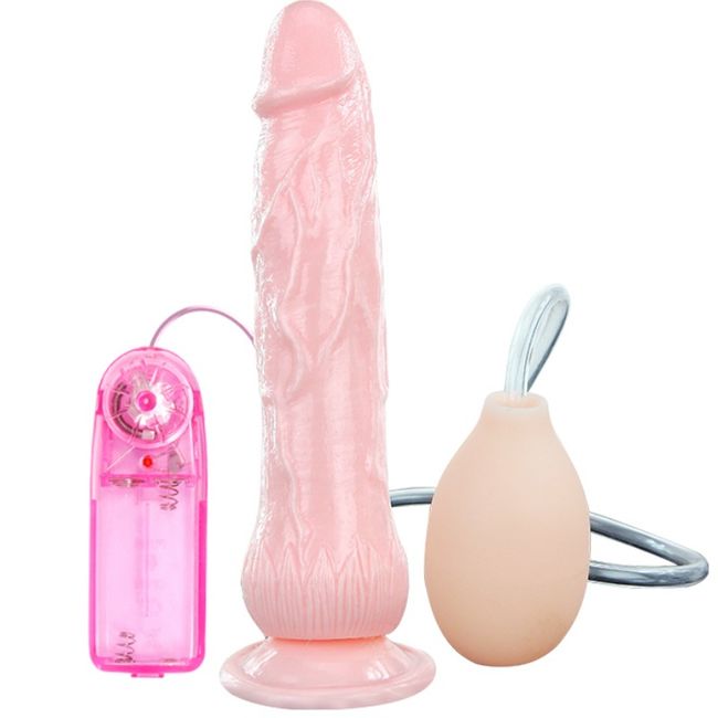BAILE Fountain Vibrator Dildo med sprutfunktion