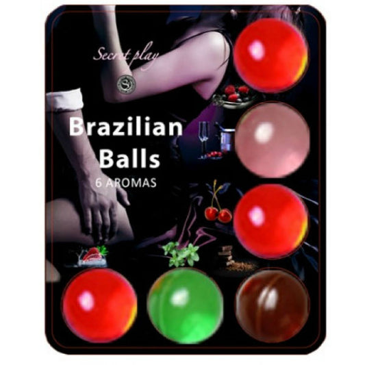 SECRETPLAY Brazilianskt glidmedel Hot Balls 6 enheter
