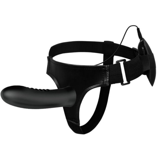 PRETTY LOVE - MYRON STRAP ON MED VIBRATION OCH HÅL DILDO