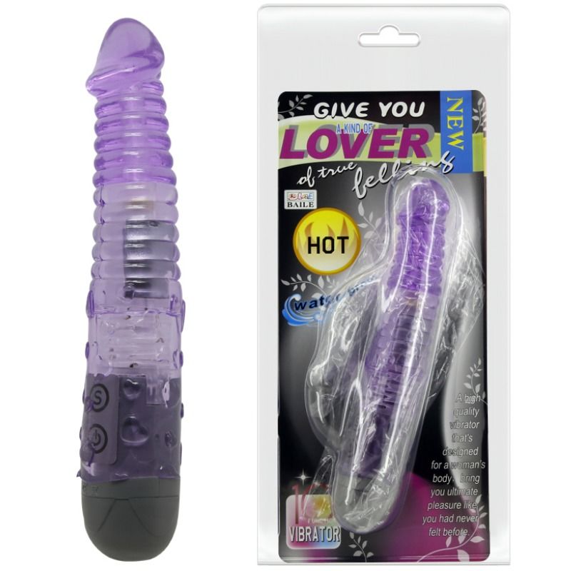 BAILE lilafärgad vibrator med 10 vibrationslägen