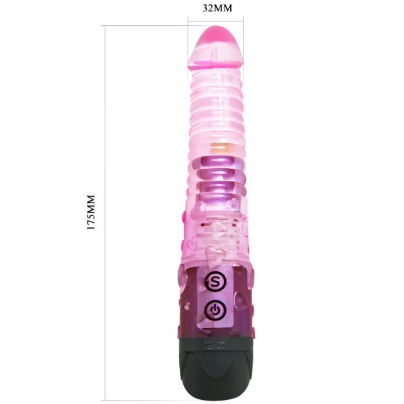 BAILE lilafärgad vibrator med 10 vibrationslägen