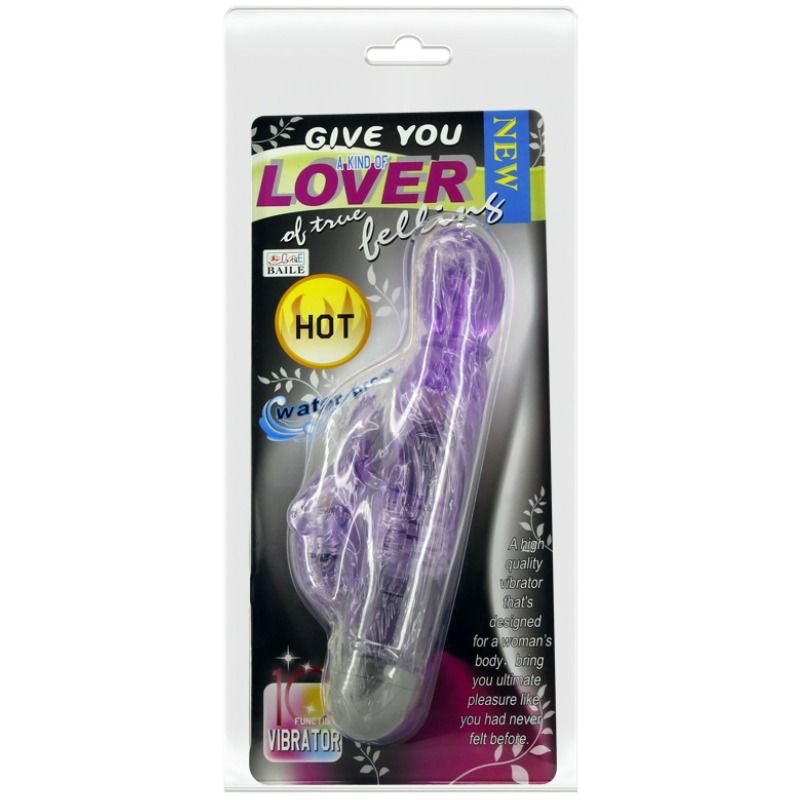 BAILE vibrator med lila kanin och 10 vibrationslägen