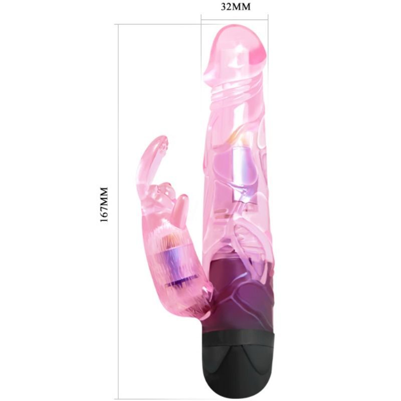 BAILE kaninvibrator med rosa detaljer