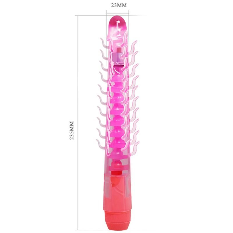 BAILE - FLEXI VIBE SENSUAL SPINE BENDABLE VIBRERANDE DILDO LILAC 23,5 CM