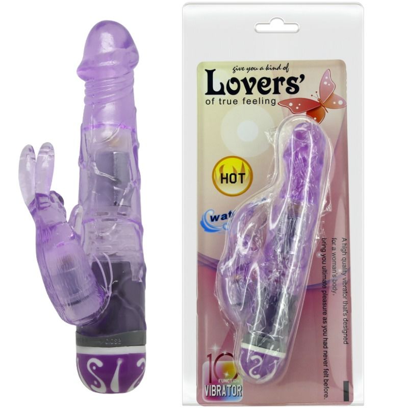 BAILE lila kaninvibrator med 10 vibrationslägen