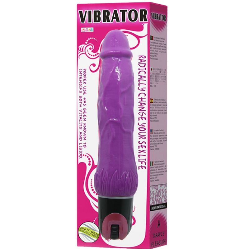 Lila multispeed vibrator från BAILE med texturerad yta