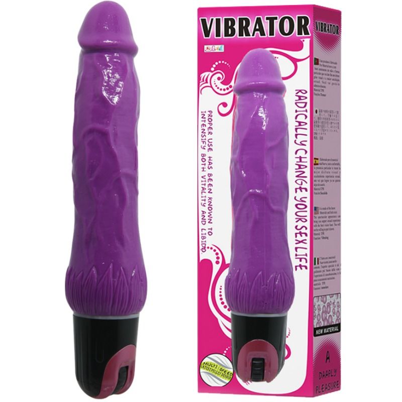 Lila multispeed vibrator från BAILE med texturerad yta