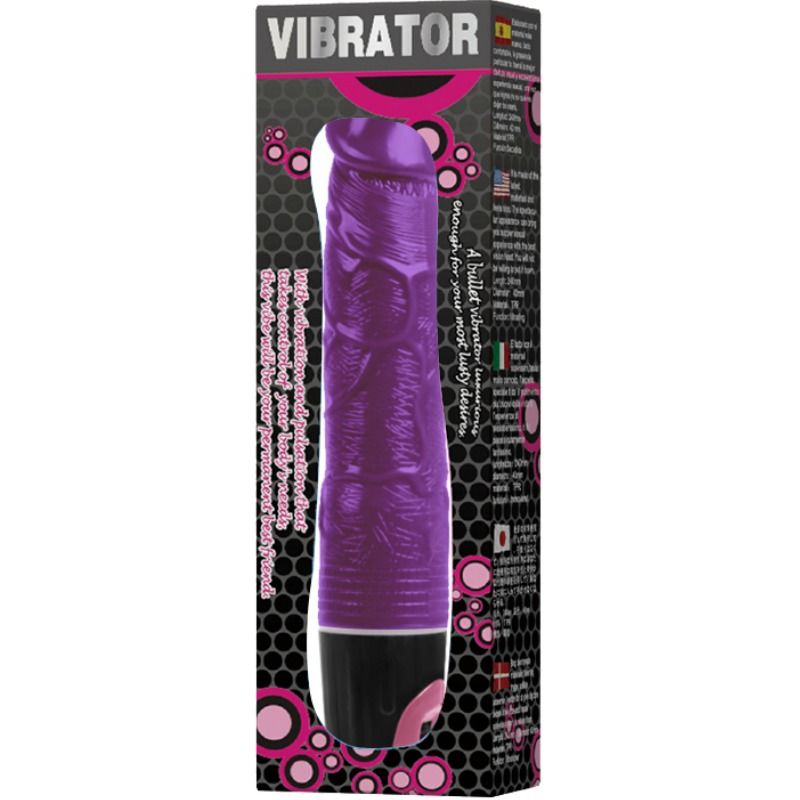 BAILE Lilac Multispeed Vibrator i rosa med mjuk yta