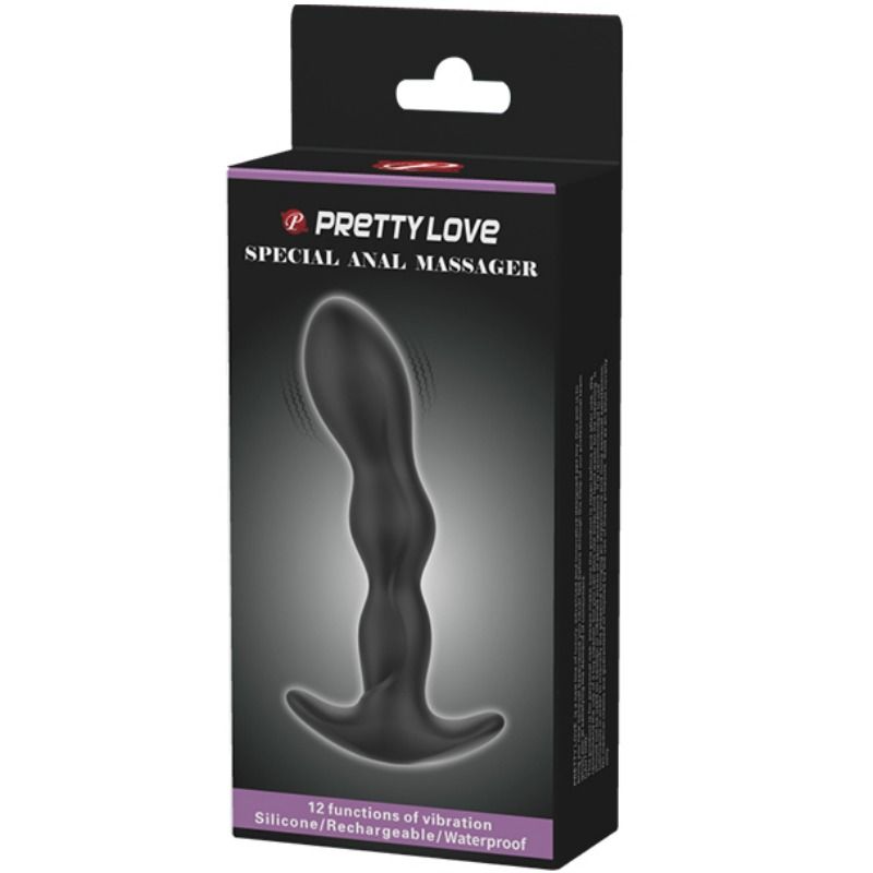Analmassager med 12 vibrationslägen från PRETTY LOVE