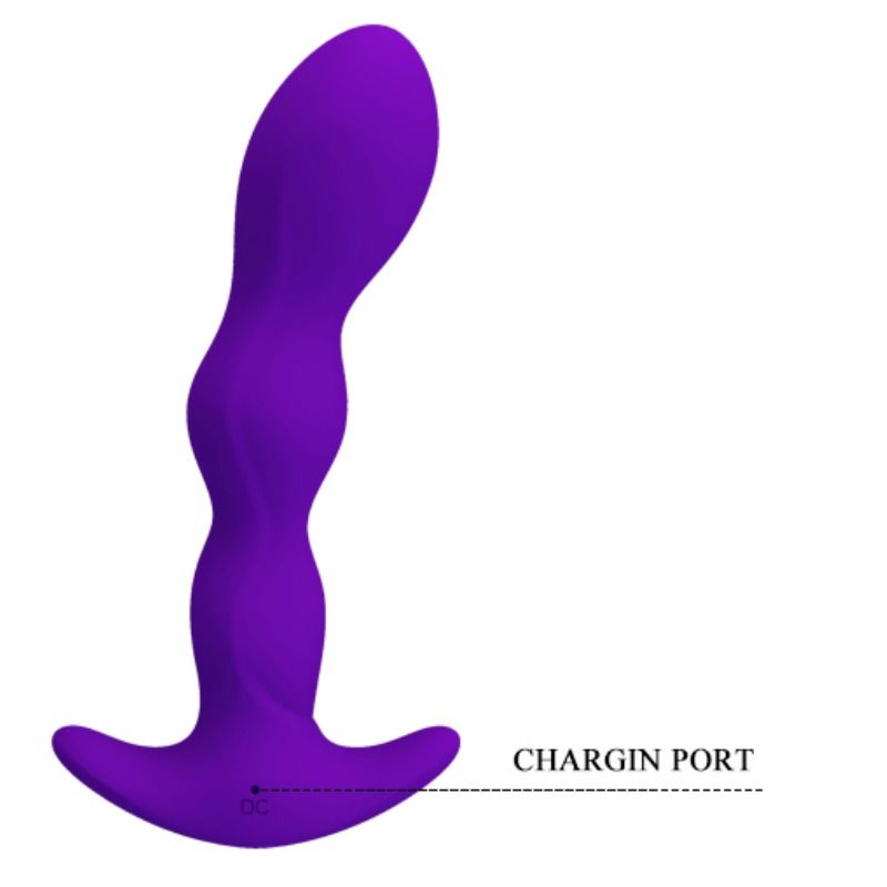 PRETTY LOVE anal massager med 12 vibrationslägen i lila