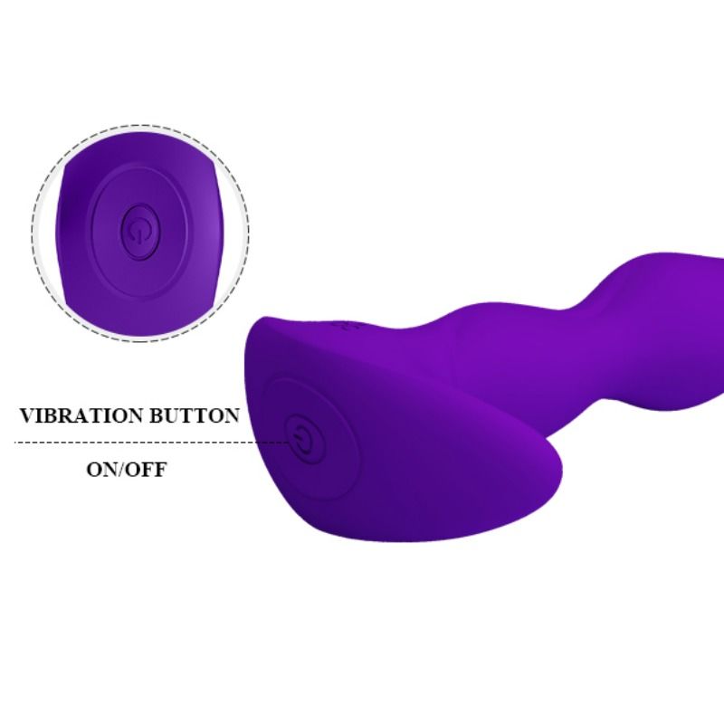 PRETTY LOVE anal massager med 12 vibrationslägen i lila