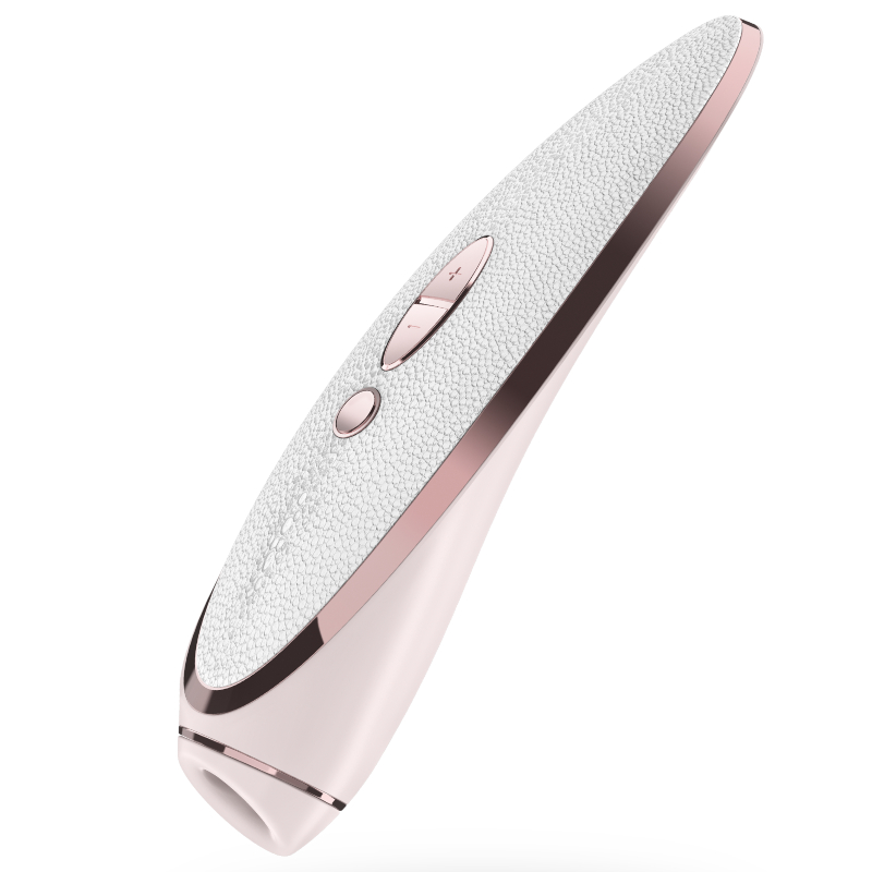 Satisfyer Luxury Prêt-à-porter klitorisstimulator i rosa och läder