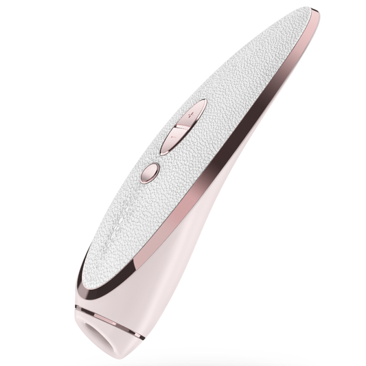 Satisfyer Luxury Prêt-à-porter klitorisstimulator i rosa och läder