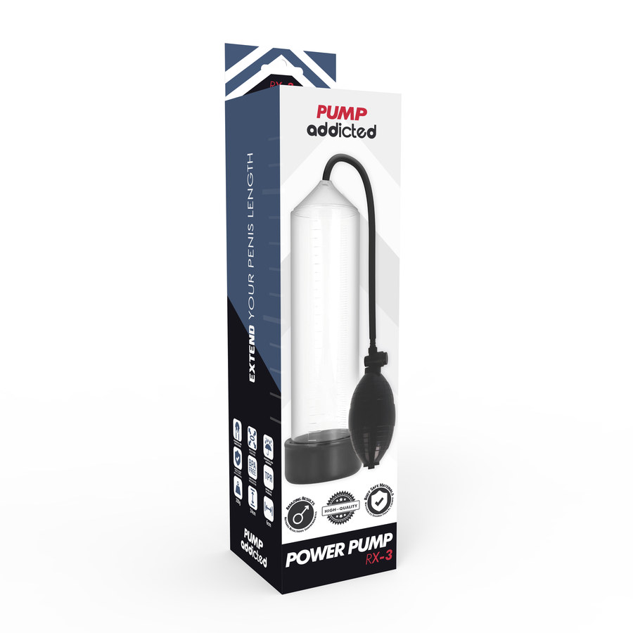 PUMP ADDICTED RX3 TRANSPARENT penispump