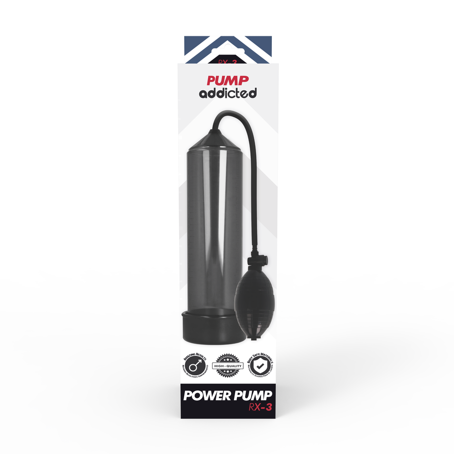 PUMP ADDICTED RX3 BLACK penis pump