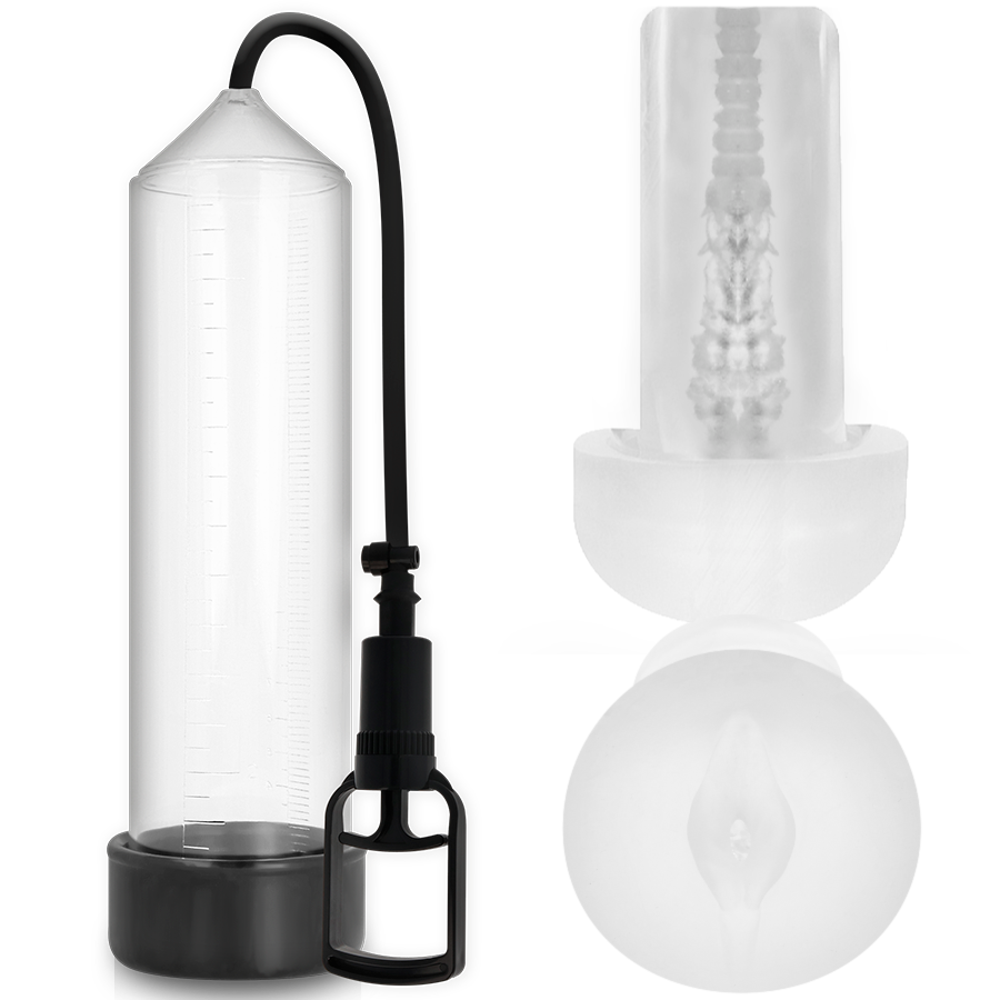 PUMP ADDICTED RX7 transparent penispump med masturbator