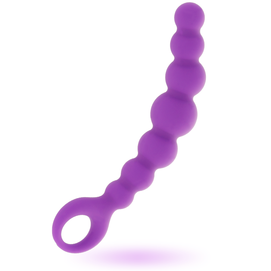 Intense Anal Beads Max Lilac i medicinsk silikon