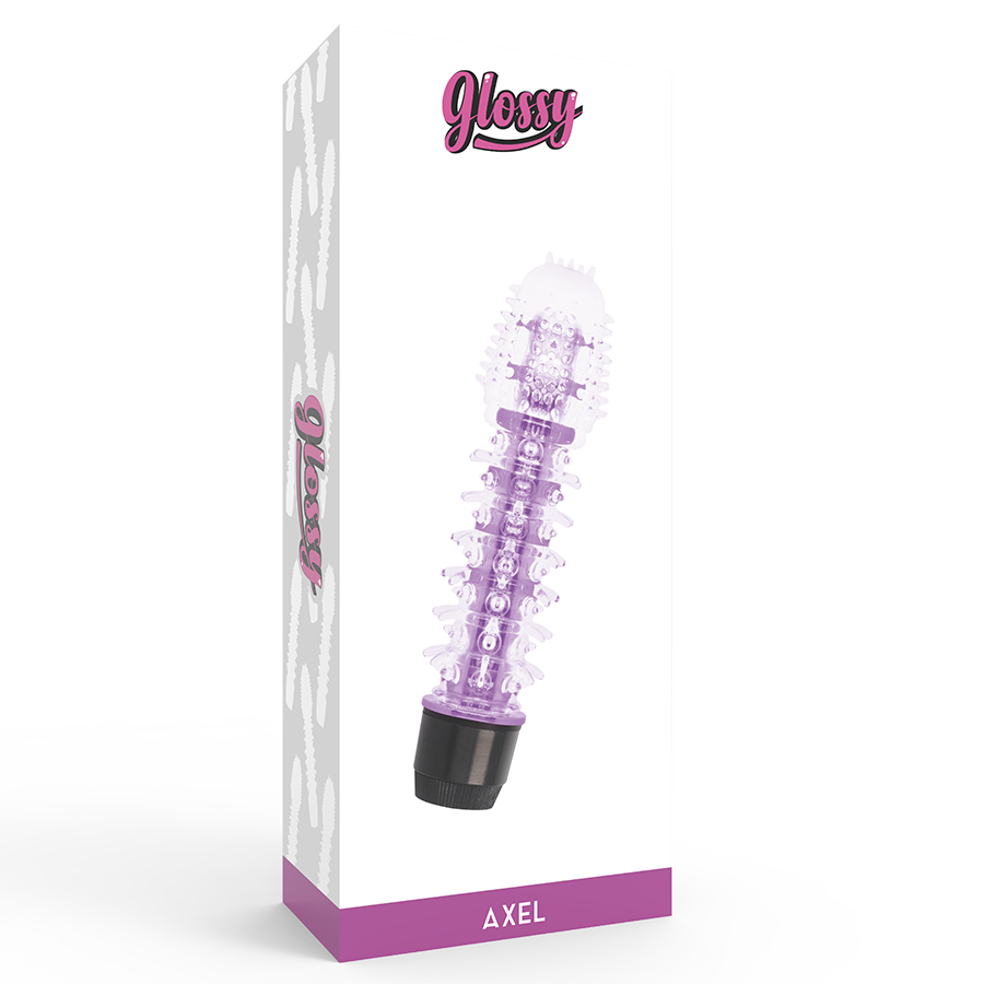 GLOSSY Axel Vibrator i lila färg