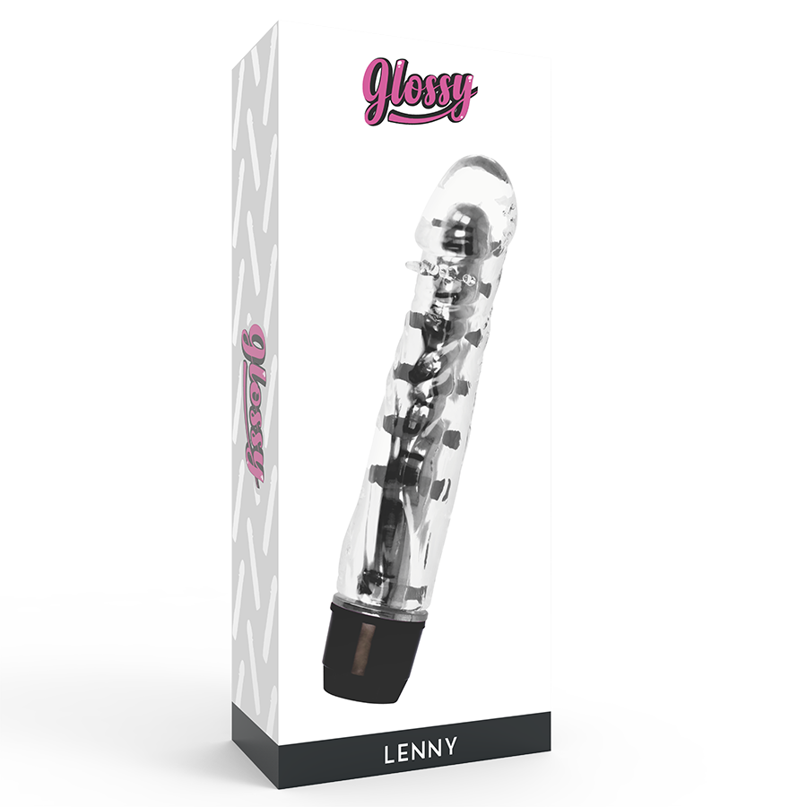 GLOSSY LENNY vibrator i svart