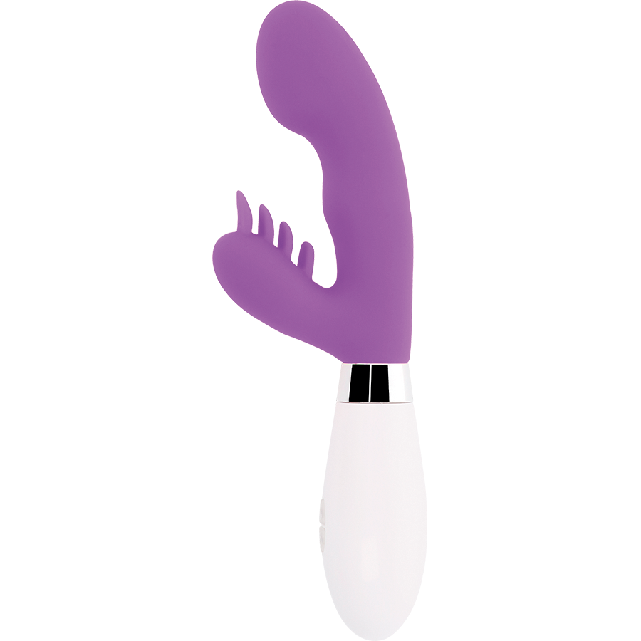 GLOSSY Rabbit Elvis Purple silikonmassager
