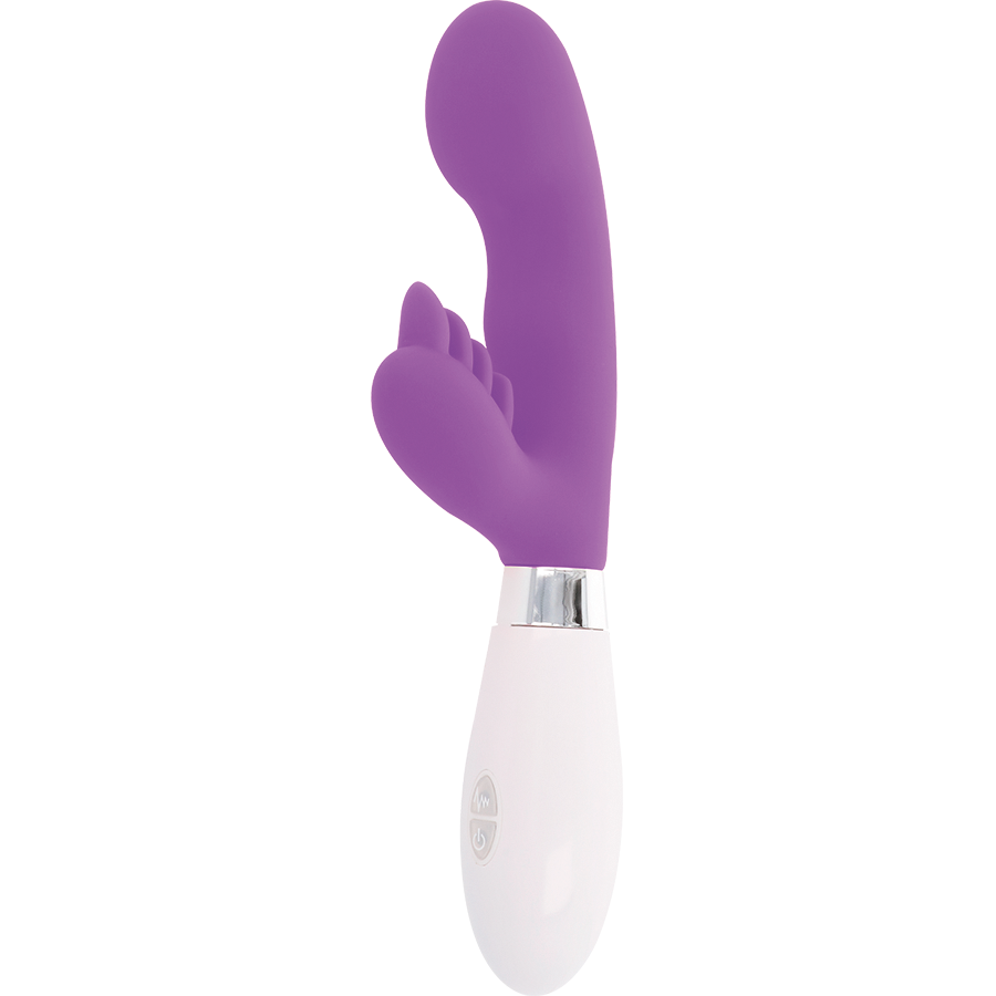 GLOSSY Rabbit Elvis Purple silikonmassager