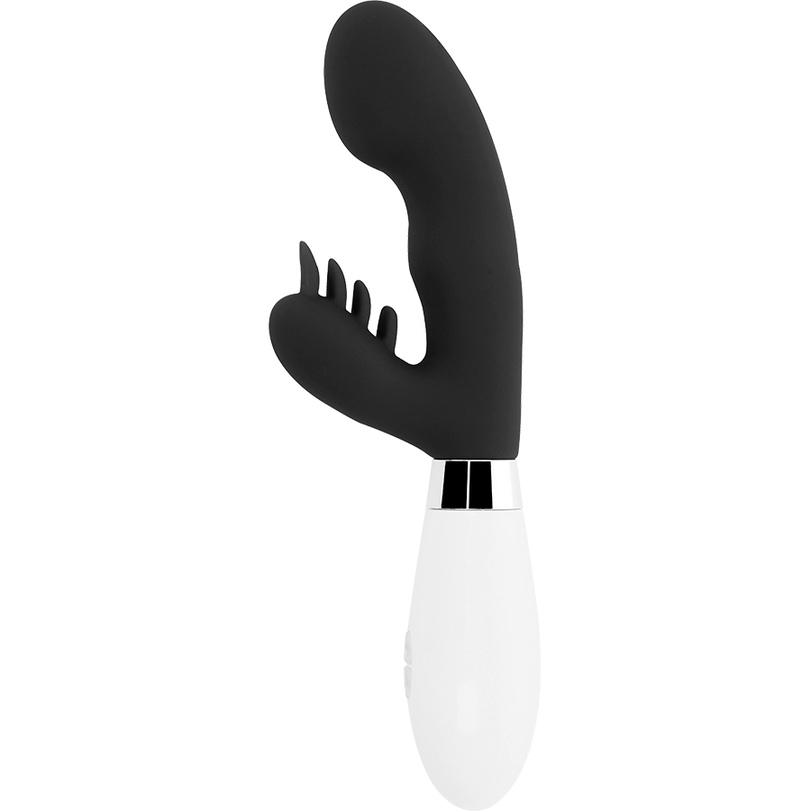 Silikonkaninmassager GLOSSY ELVIS RABBIT BLACK