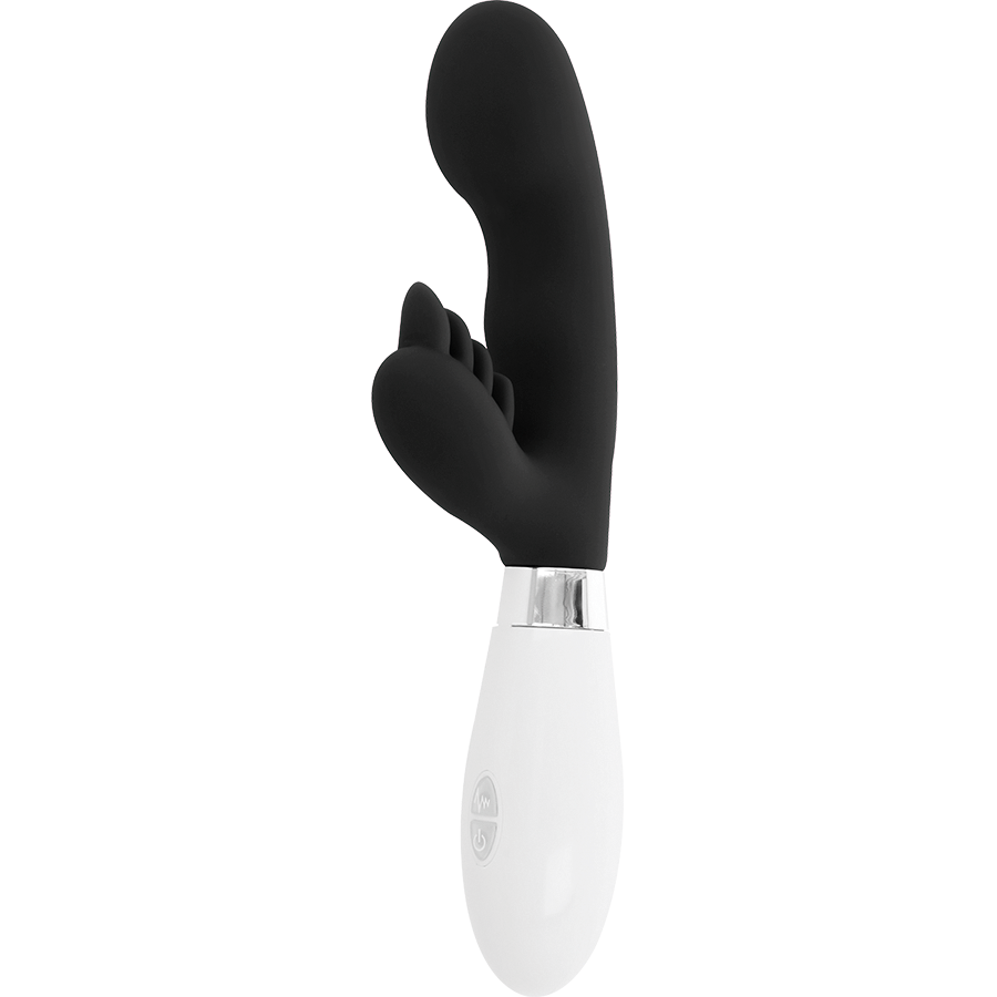 Silikonkaninmassager GLOSSY ELVIS RABBIT BLACK