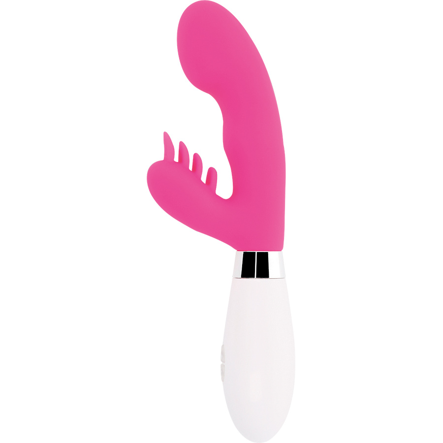 GLOSSY Rabbit Elvis Pink silikonmassageapparat