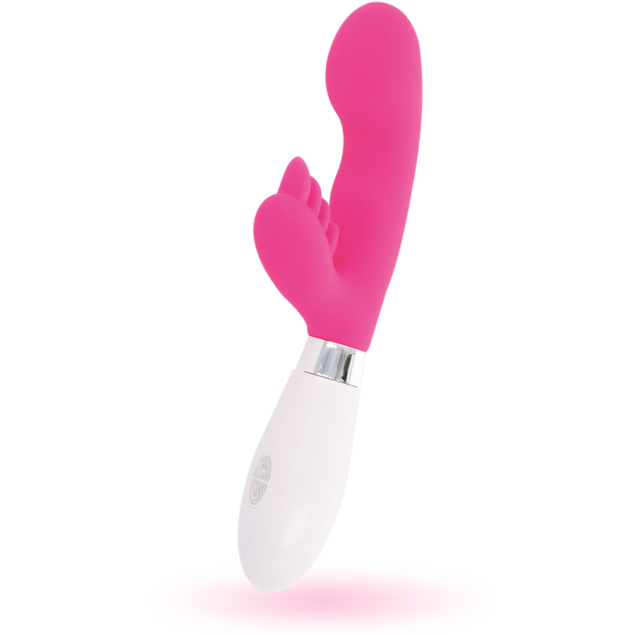 GLOSSY Rabbit Elvis Pink silikonmassageapparat