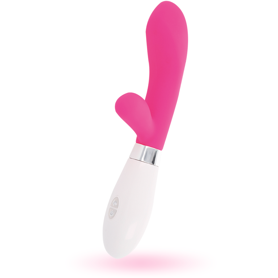GLOSSY Jackson Rabbit Pink silikonmassager