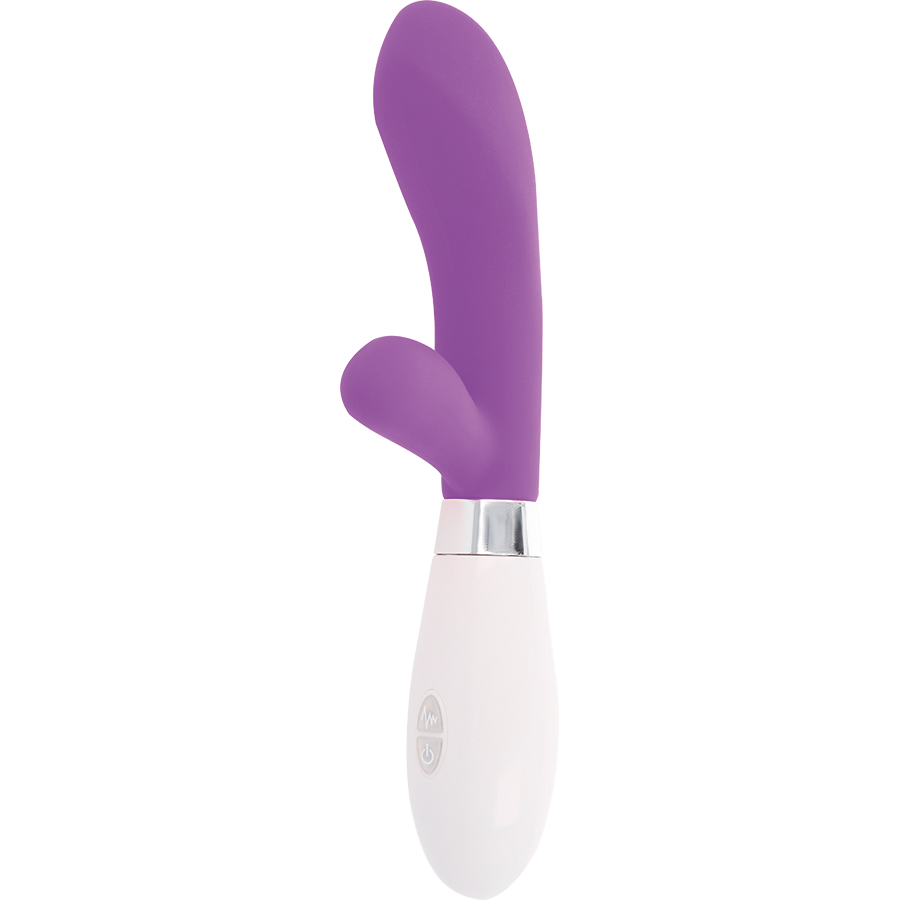 GLOSSY Jackson Rabbit Purple silikonmassagerare
