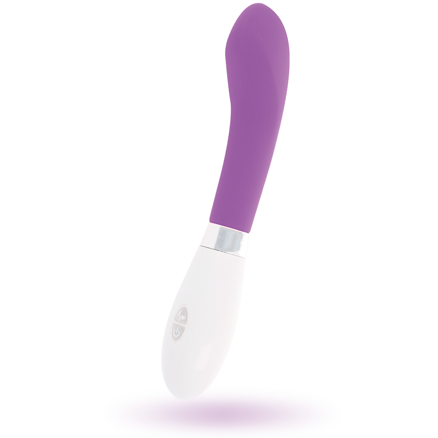 Lila GLOSSY John vibrator med ergonomisk design
