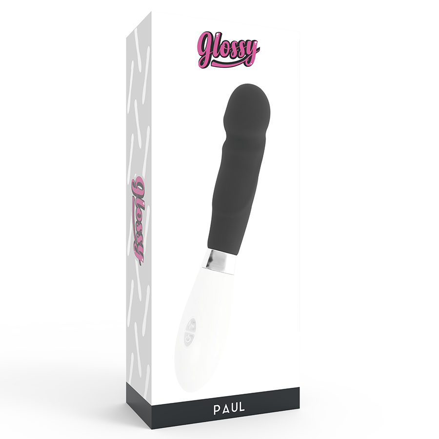 GLOSSY Paul vibrator i svart