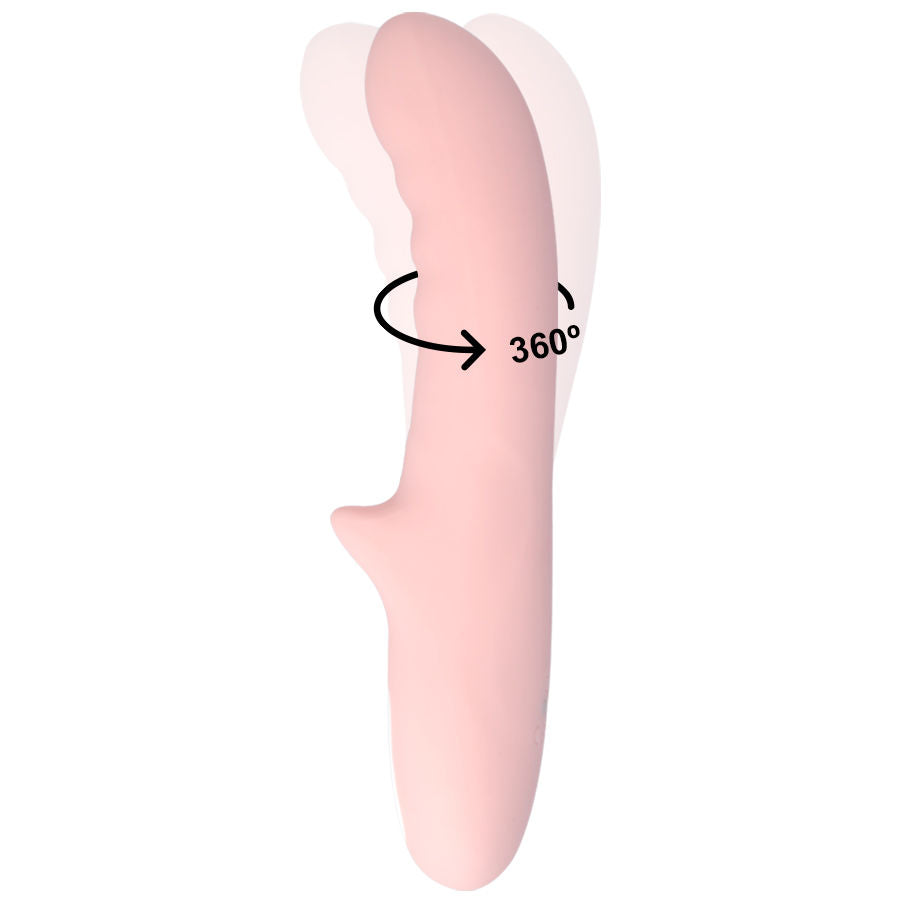 MIA PISA vibrator rosa med flexibel design och flera vibrationsprogram