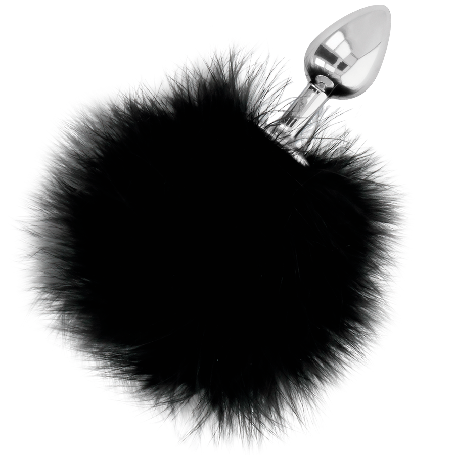 DARKNESS - EXTRA ANAL BUTTPLUG MED SVANS SVART 7 CM