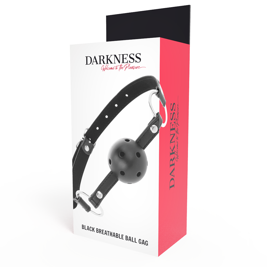 DARKNESS - Svart Andningsbar Ballgag