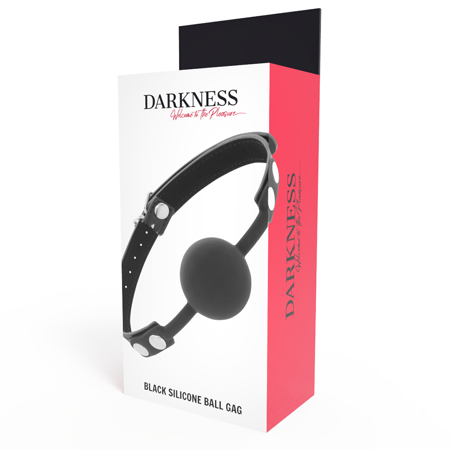 DARKNESS - Svart silikon gags