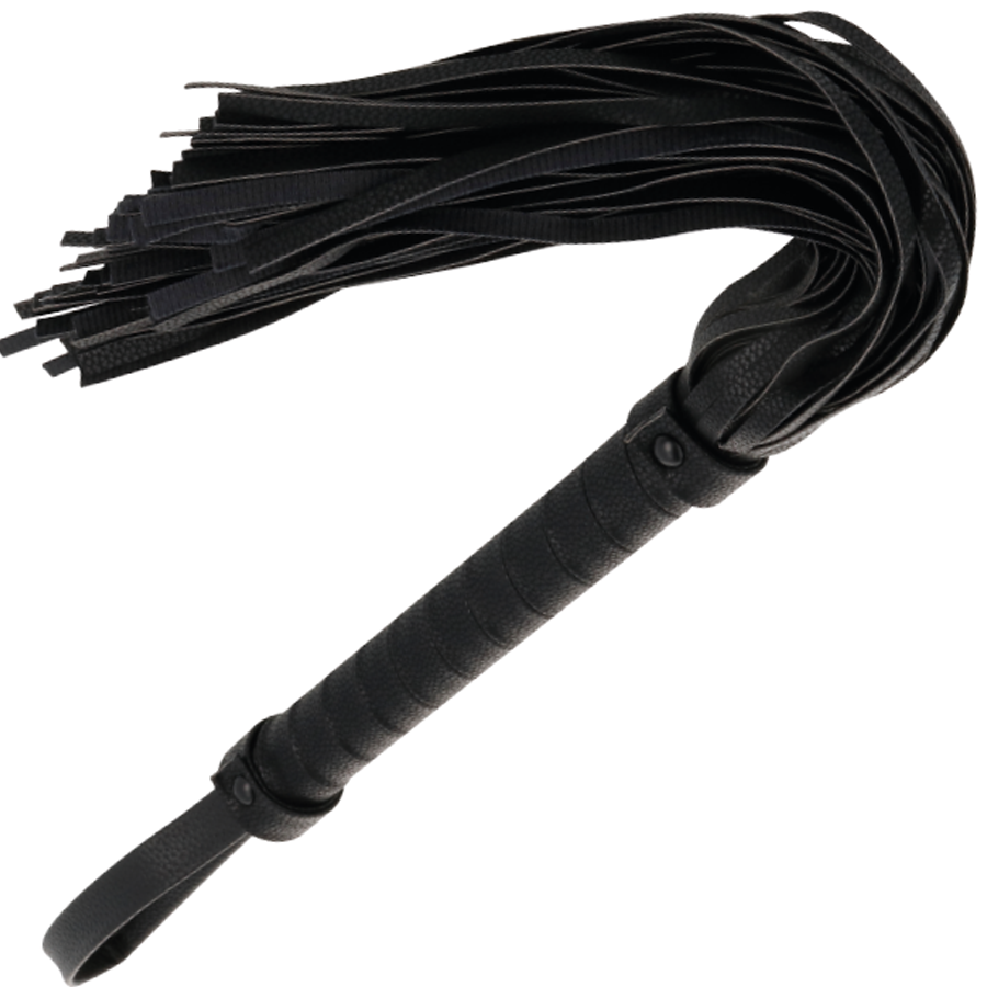 DARKNESS - SVART BONDAGEPIFF 42CM LÄDER