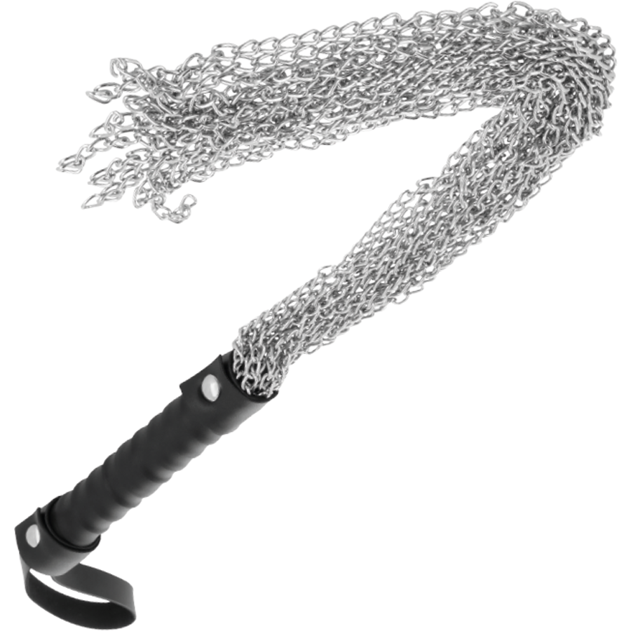 DARKNESS BDSM Metal Bondage Whip i svart metall