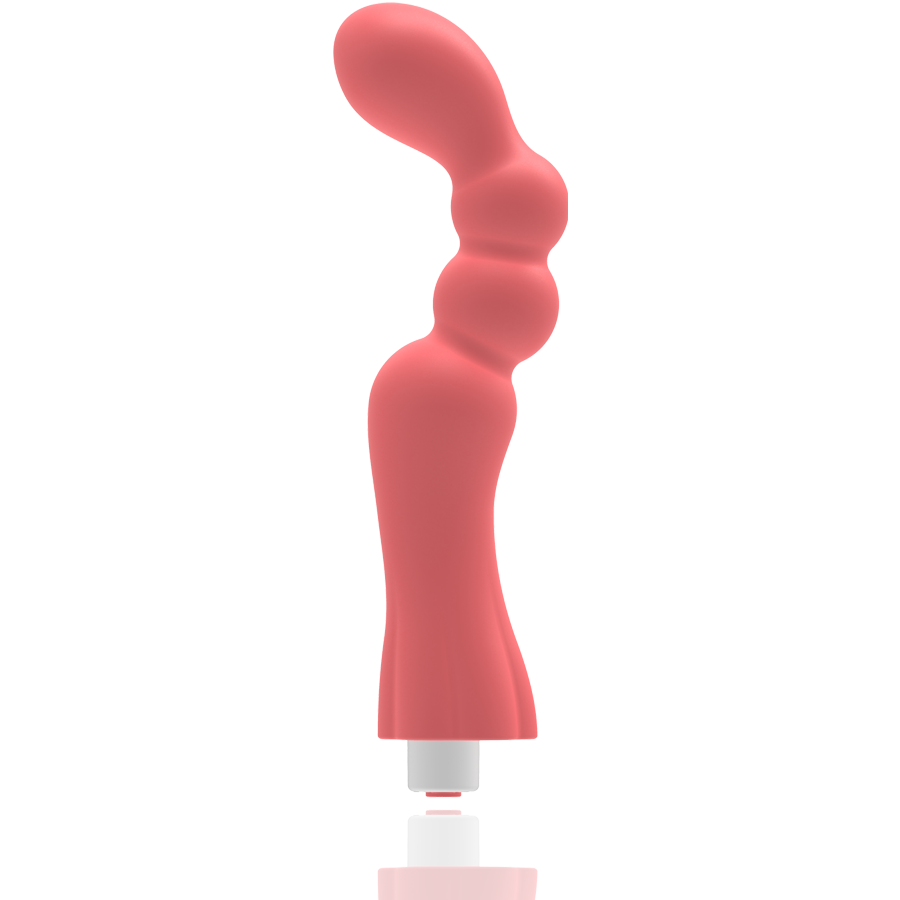 G-SPOT Gohan vibrator i lätt röd färg