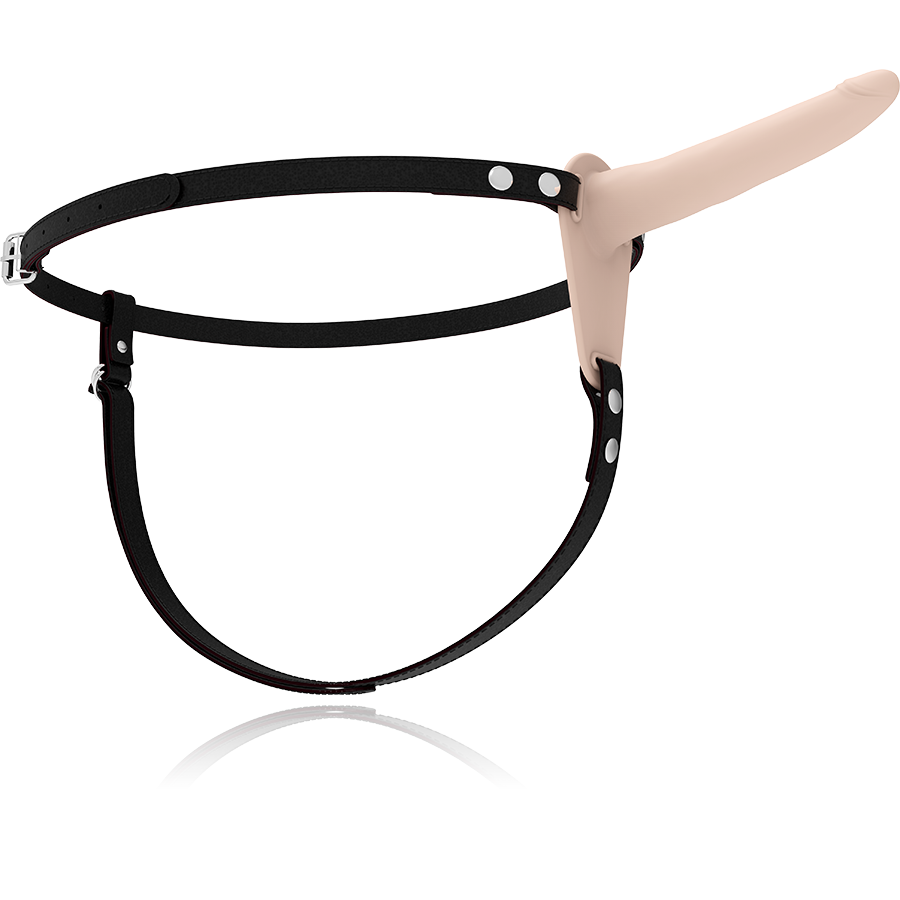 Fetish Submissive Harness i köttfärgad silikon 15 cm