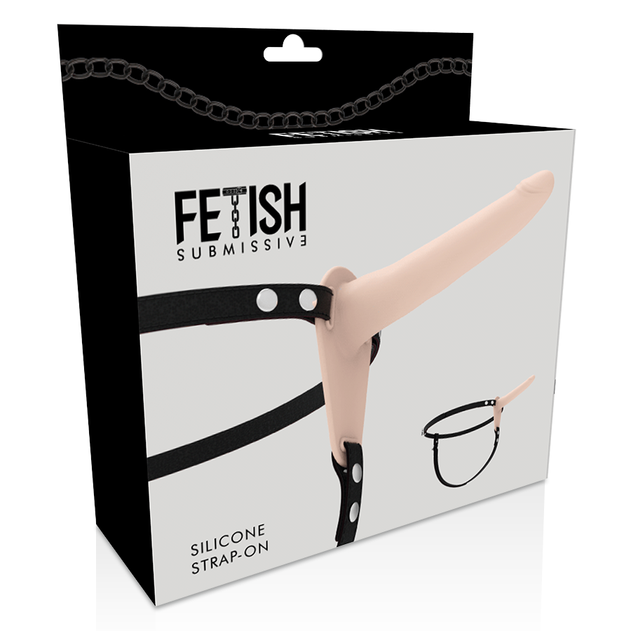 Fetish Submissive Harness i köttfärgad silikon 15 cm