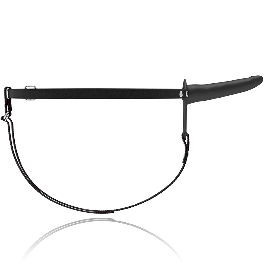 Fetish Submissive Harness i svart silikon, 15 cm