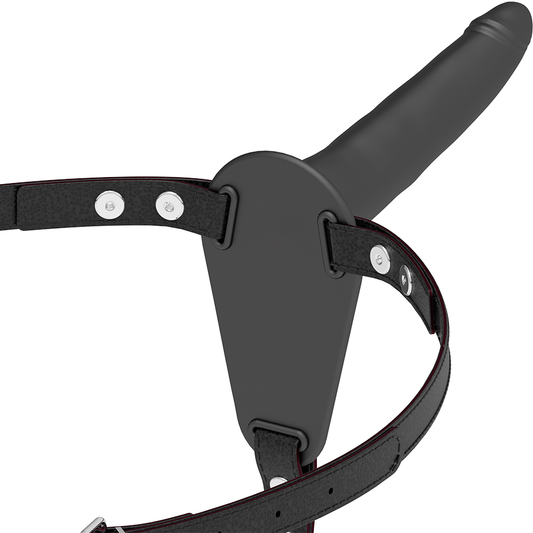 FETISH SUBMISSIVE HARNESS - SVART SILIKON 15 CM