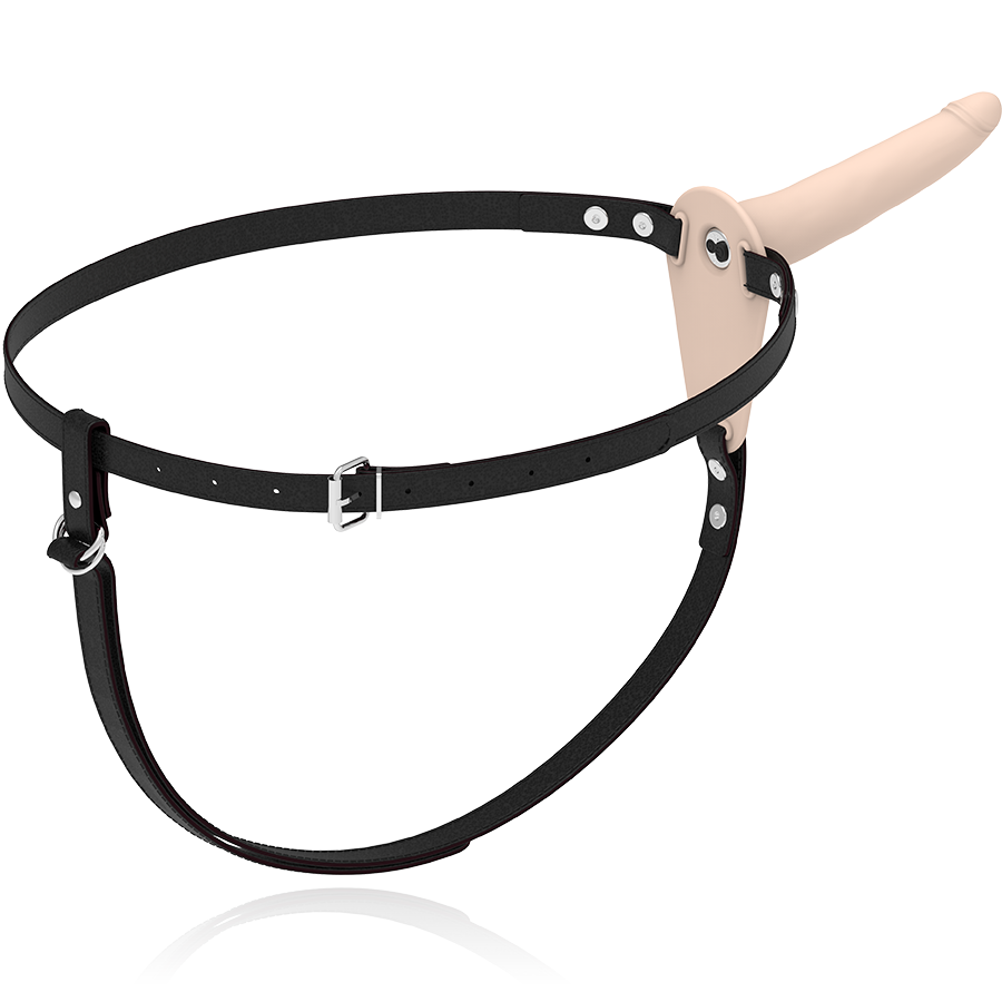 Fetish Submissive Harness med silikonvibrator 15 cm