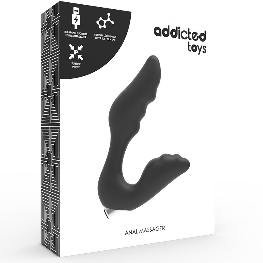 ADDICTED TOYS Prostatavibrator Rechargeable Model 6 i svart